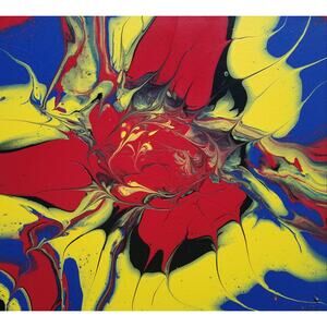 Art Print from my Original Work 8" x 8" "Marvelous Colors" Acid Free Stock